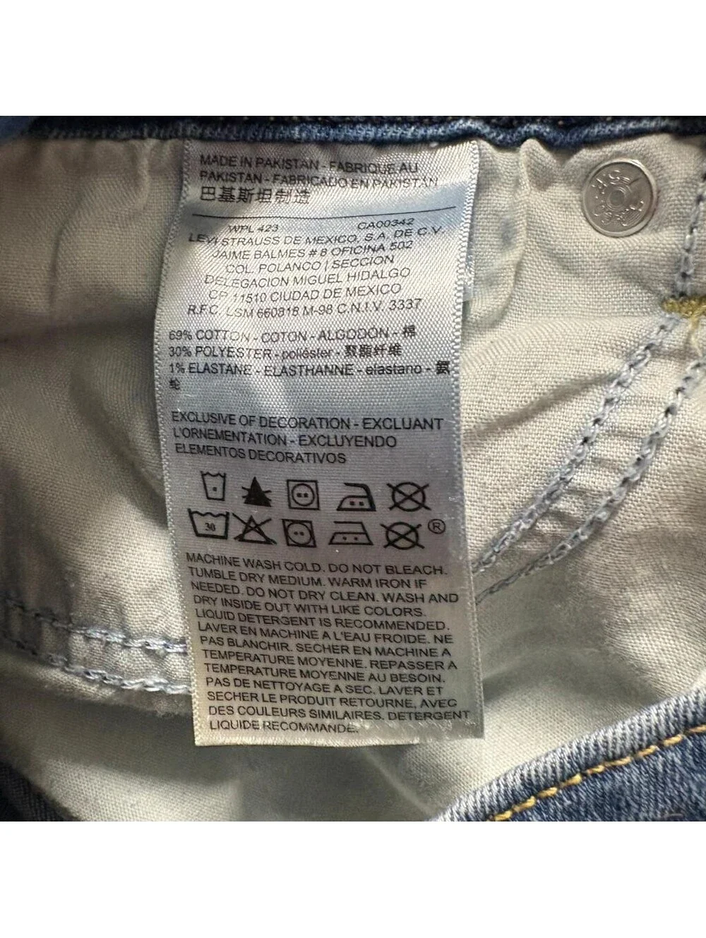 Signature by Levi Strauss Co Womens Mid Rise Bootcut Jeans Size 4M W27 L32 Blue